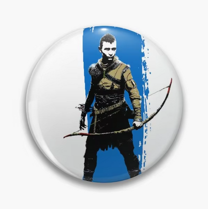 God of War Atreus Inspired Round Pin - Available at 2Fast2See.co