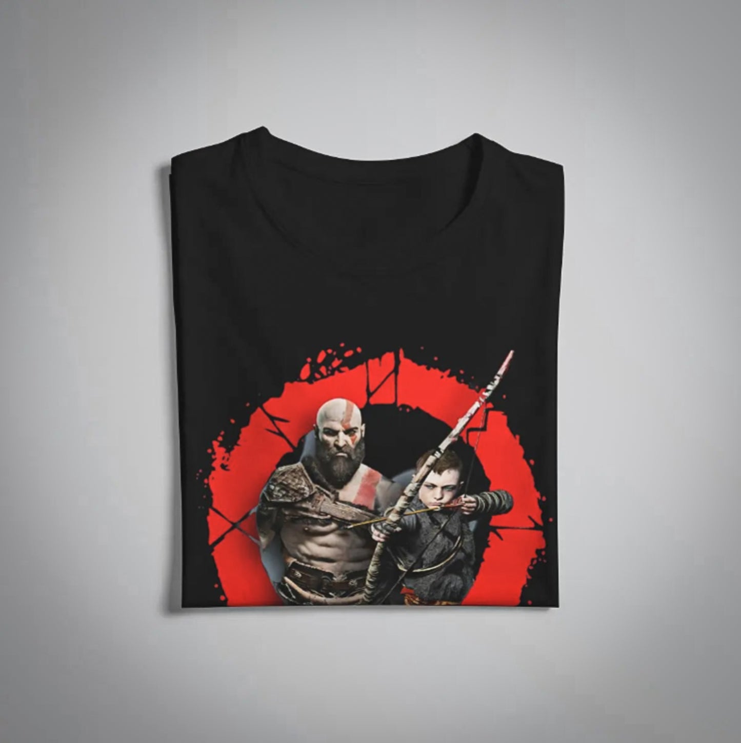 God of War Kratos and Atreus Inspired CottonTshirt