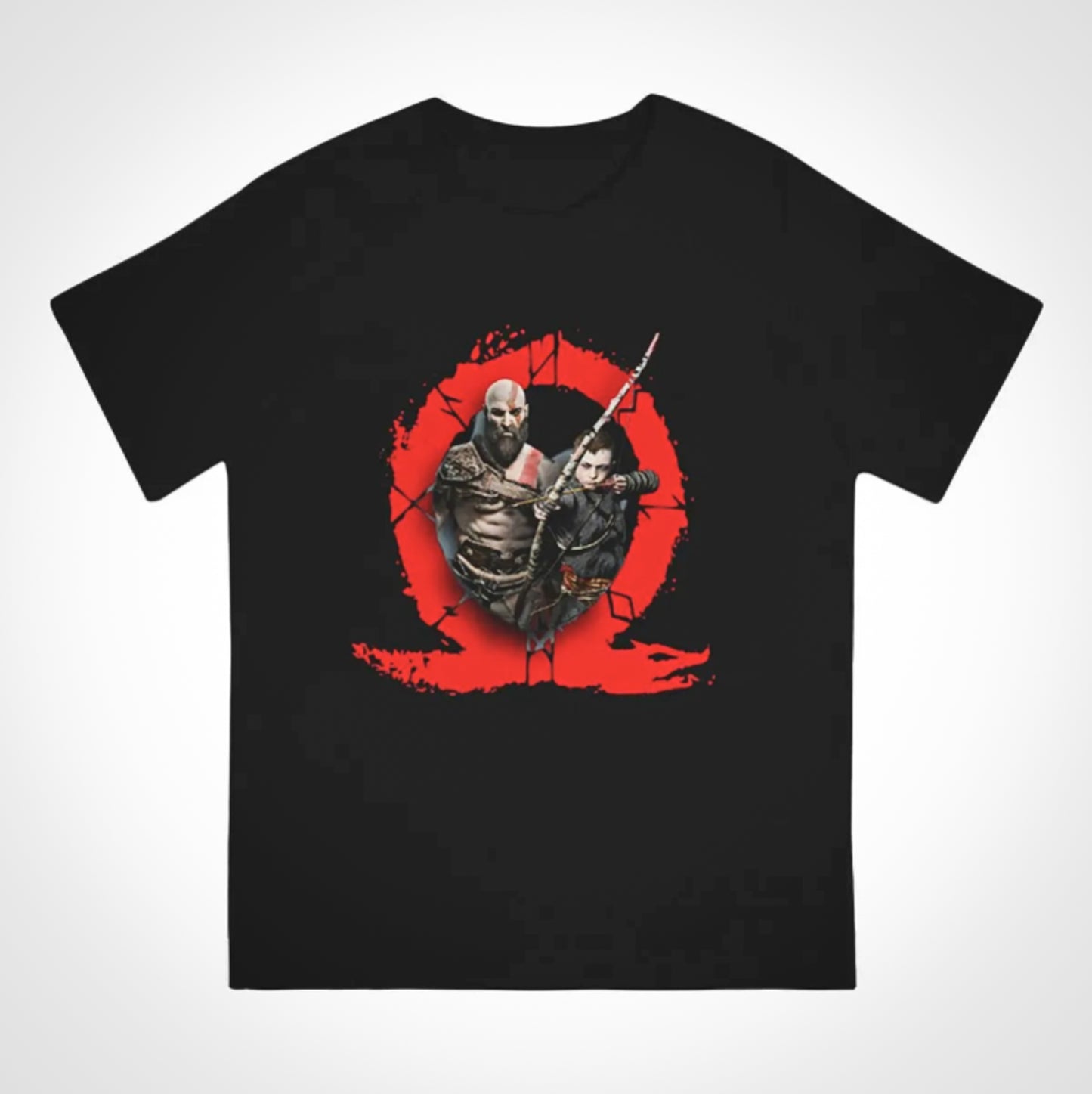 God of War Kratos and Atreus Inspired CottonTshirt