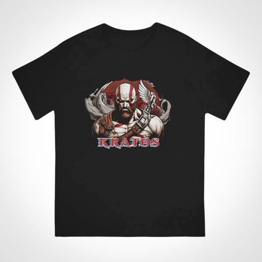 God of War Kratos Cotton TShirt Artistic Design