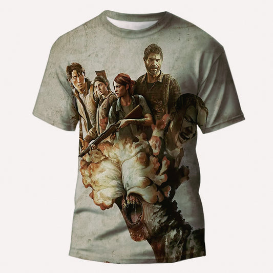 The Last of Us Casual Main Characters Theme Tshirt