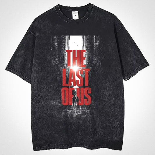 The Last Of Us Red Logo Cotton Vintage TShirt