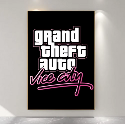 Grand Theft Auto 5 Five Vice City Poster