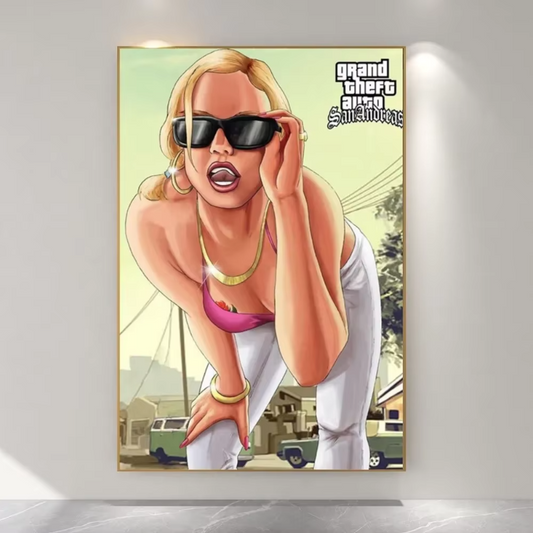 Grand Theft Auto 5 Five San Andreas Poster