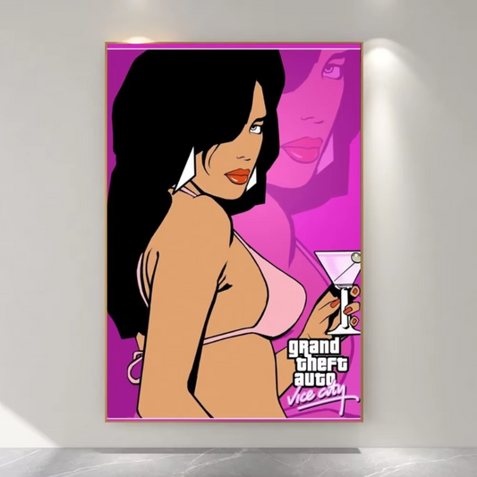 Grand Theft Auto Five Vice City Poster