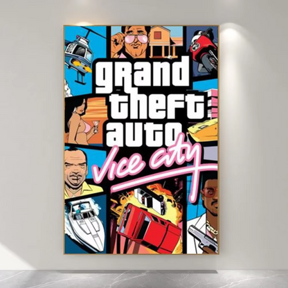 Grand Theft Auto Five Vice City Poster