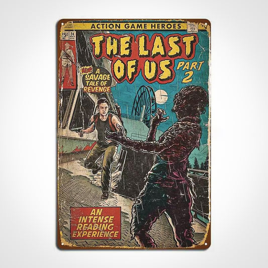 The Last of Us 2 Abby Anderson Comic Cover Metal Wall Sign