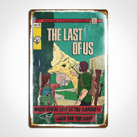 Vintage Last Of Us Comicbook Cover Metal Sign