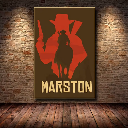 Red Dead Redemption 2 Marston Game Poster