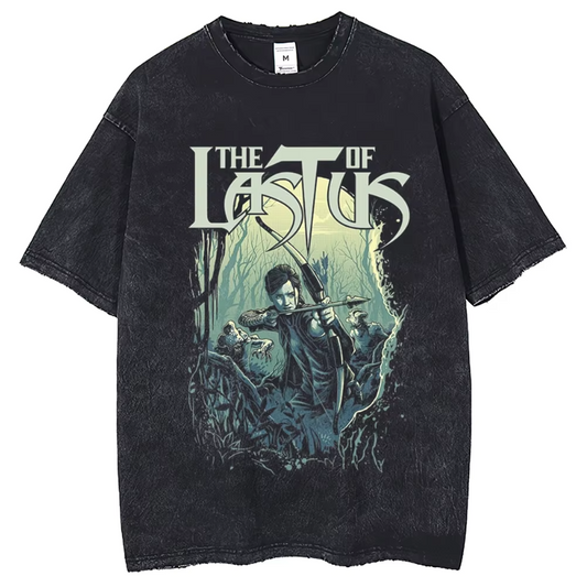 The Last of Us Ellie With Bow Retro Inspired Vintage Tshirt