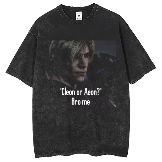 Resident Evil Leon Kennedy Fanmade Quote Inspired Vintage Tshirt