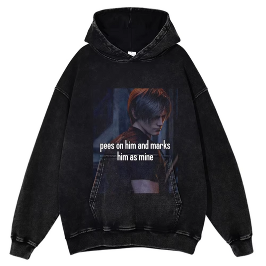 Resident Evil Game Leon Kennedy Funny Inspired Vintage Hoodie