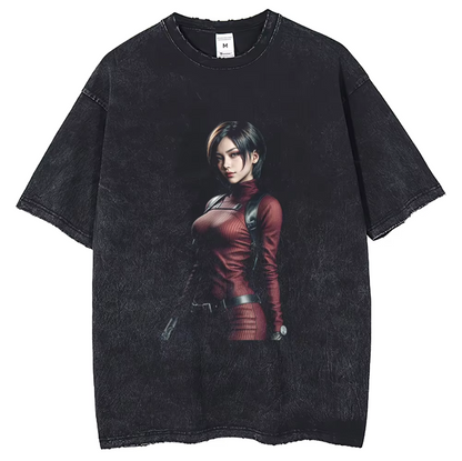 Resident Evil Ada Wong Inspired Retro Tshirt Vintage Style