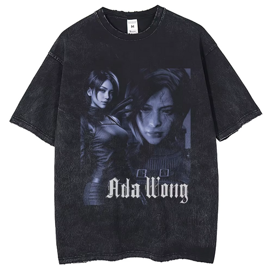 Resident Evil Ada Wong Character Inspired Vintage Tshirt