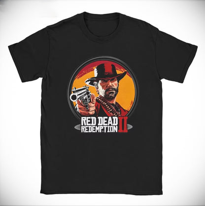 Red Dead Redemption Arthur Morgan Action Game 100% Cotton Tshirt