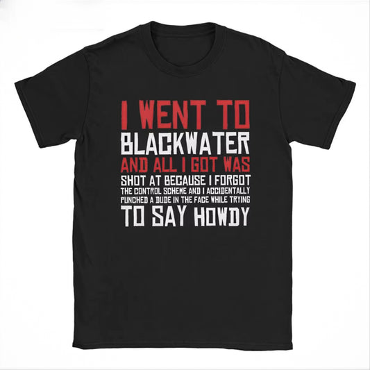 Red Dead Redemption Vintage Arthur Morgan Game Tshirt I Went To Blackwater