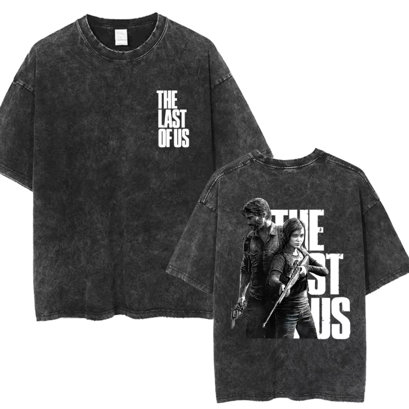 The Last of Us Joel and Ellie Part 1 Inspired Vintage Cotton Tshirt