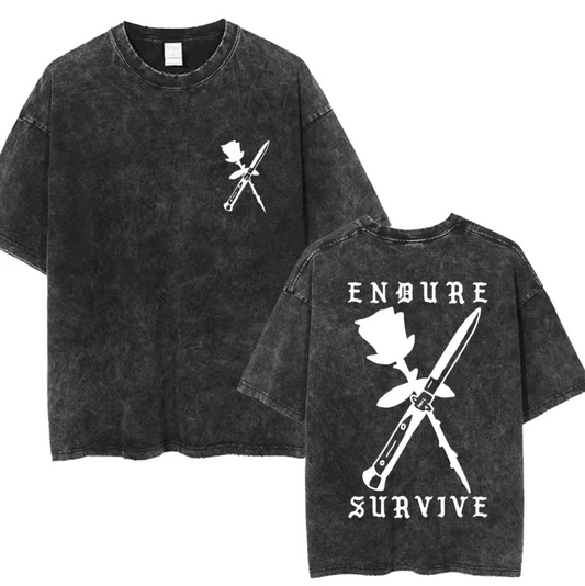 The Last of Us Endure and Survive Vintage Cotton Tshirt