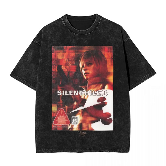 Silent Hill 3 Inspired Tshirt Vintgae Casual Style