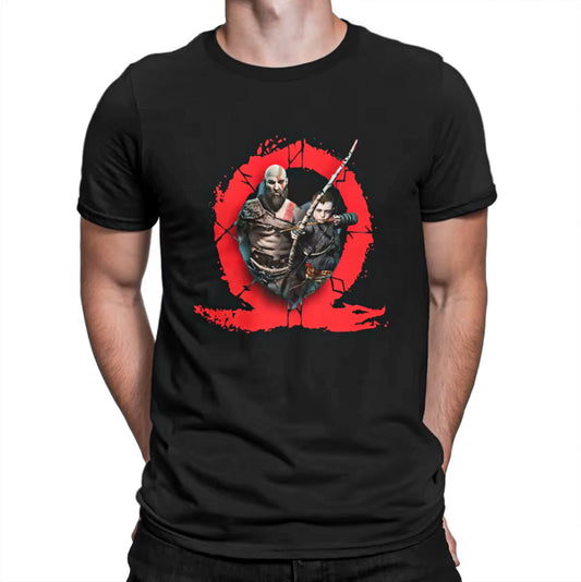 God of War Kratos and Atreus Inspired Cotton Tshirt