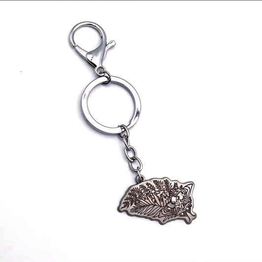 The Last Of Us Ellie's Tattoo Silver Keychain