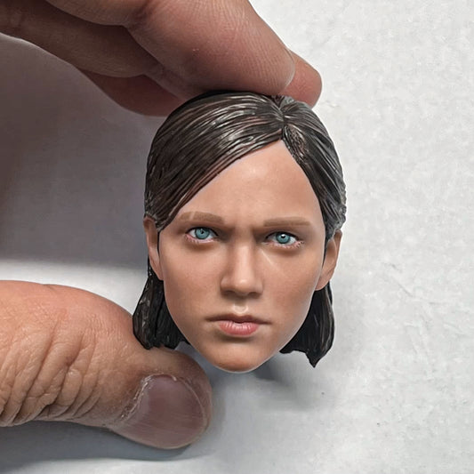 The Last of Us 1/6 Ellie Williams Head Sculpt Carving Model Painted