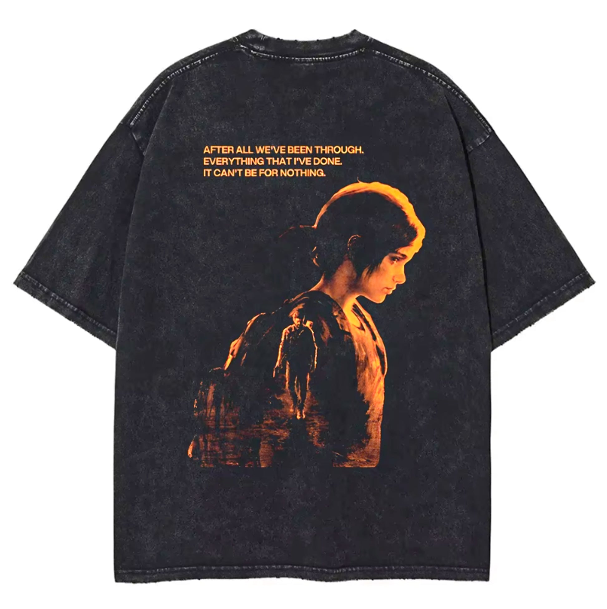 The Last of Us Vintage Black Tshirt - Vintage Black / S Available at 2Fast2See.co