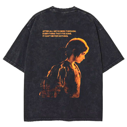The Last of Us Vintage Black Tshirt - Vintage Black / S Available at 2Fast2See.co