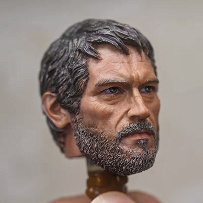 The Last of Us 1/6  Joel Head Sculpt Carving Model Fit 12'' Action Figure