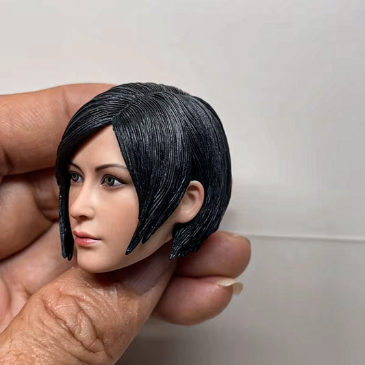 Ada Wong 1/6 Scale Head Carving PVC Head Sculpt Fit 12-inch Figure