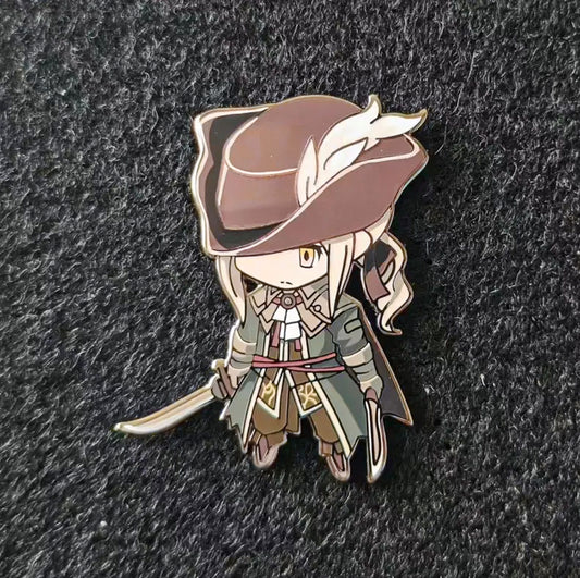 Bloodborne Lady Maria Enamel Pin Handmade Gift