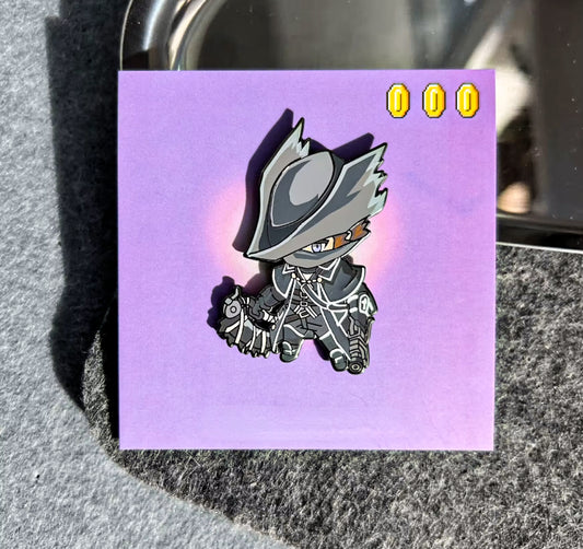 Bloodborne The Hunter Enamel Pin Handmade Gift