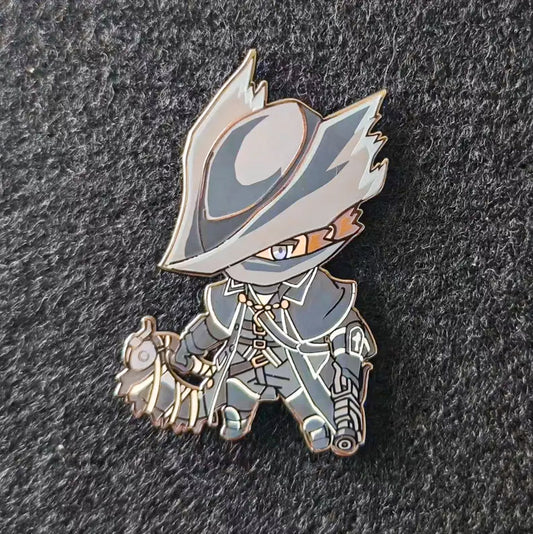 Bloodborne The Hunter Enamel Pin Handmade Gift