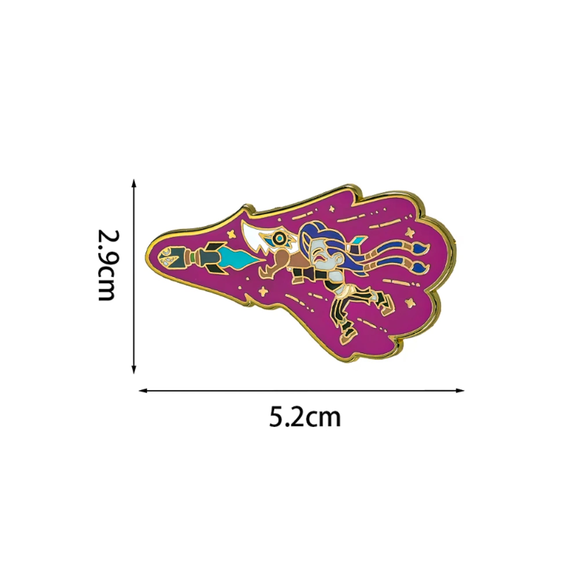League of Legends Loose Cannon Jinx Enamel Pin - Default Title Available at 2Fast2See.co