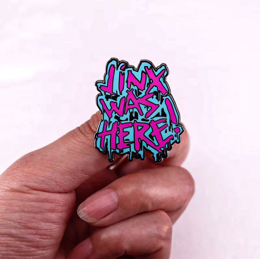 League of Legends Jinx was Here Enamel Pin