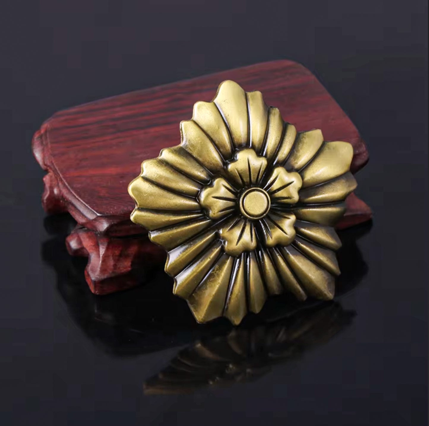Resident Evil Village Lady Dimitrescu Costume Gold Button Enamel Pin