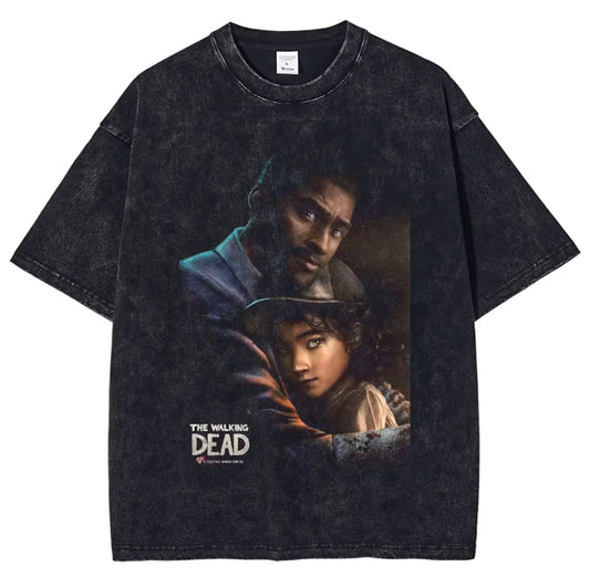 Telltale's The Walking Dead Lee & Clementine Vintage Washed Tshirt