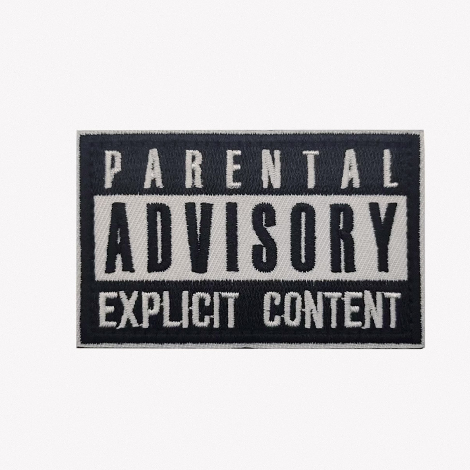 Parental Advisory Explicit Content Inspired Patch - 1PC Velcro Available at 2Fast2See.co