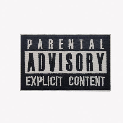 Parental Advisory Explicit Content Inspired Patch - 1PC Velcro Available at 2Fast2See.co