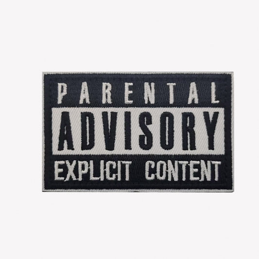 Parental Advisory Explicit Content Inspired Patch - 1PC Velcro Available at 2Fast2See.co