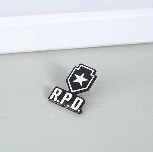 Resident Evil 2 Remake RPD Logo Lapel Pin Game Brooch