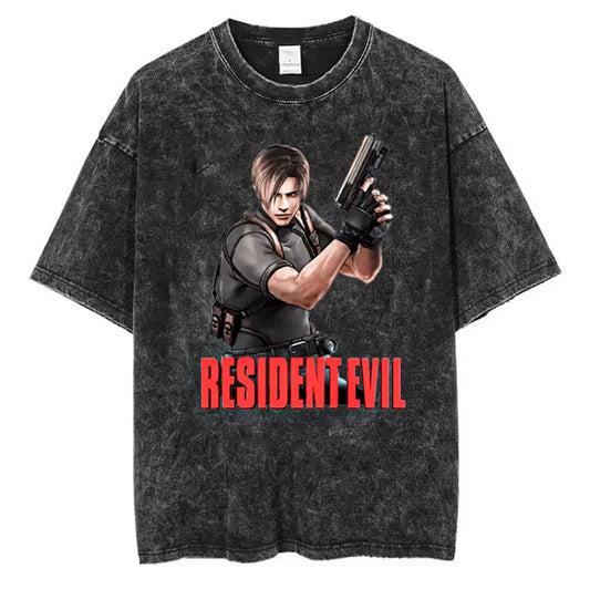 Resident Evil 4 Leon S Kennedy Inspired Vintage Tshirt
