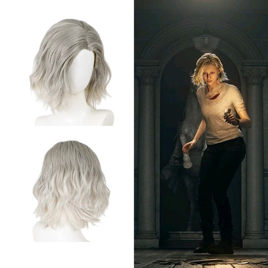 Resident Evil 9 Grace Ashcroft Cosplay Wig Gradient Curly Hair