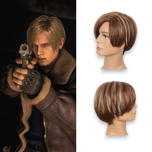 Resident Evil Biohazard Leon Scott Kennedy Cosplay Wig