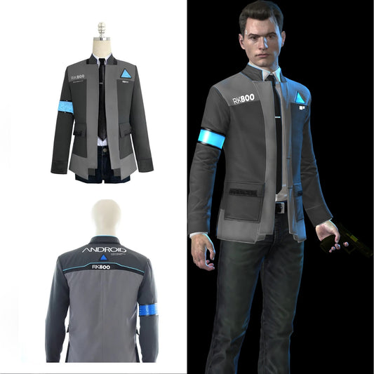 Detroit: Become Human Connor RK800 Agent Uniform Suit Cosplay Costume Jacket
