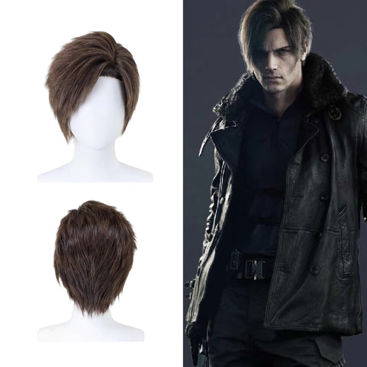 Resident Evil 9 REQ Leon S. Kennedy Cosplay Wig