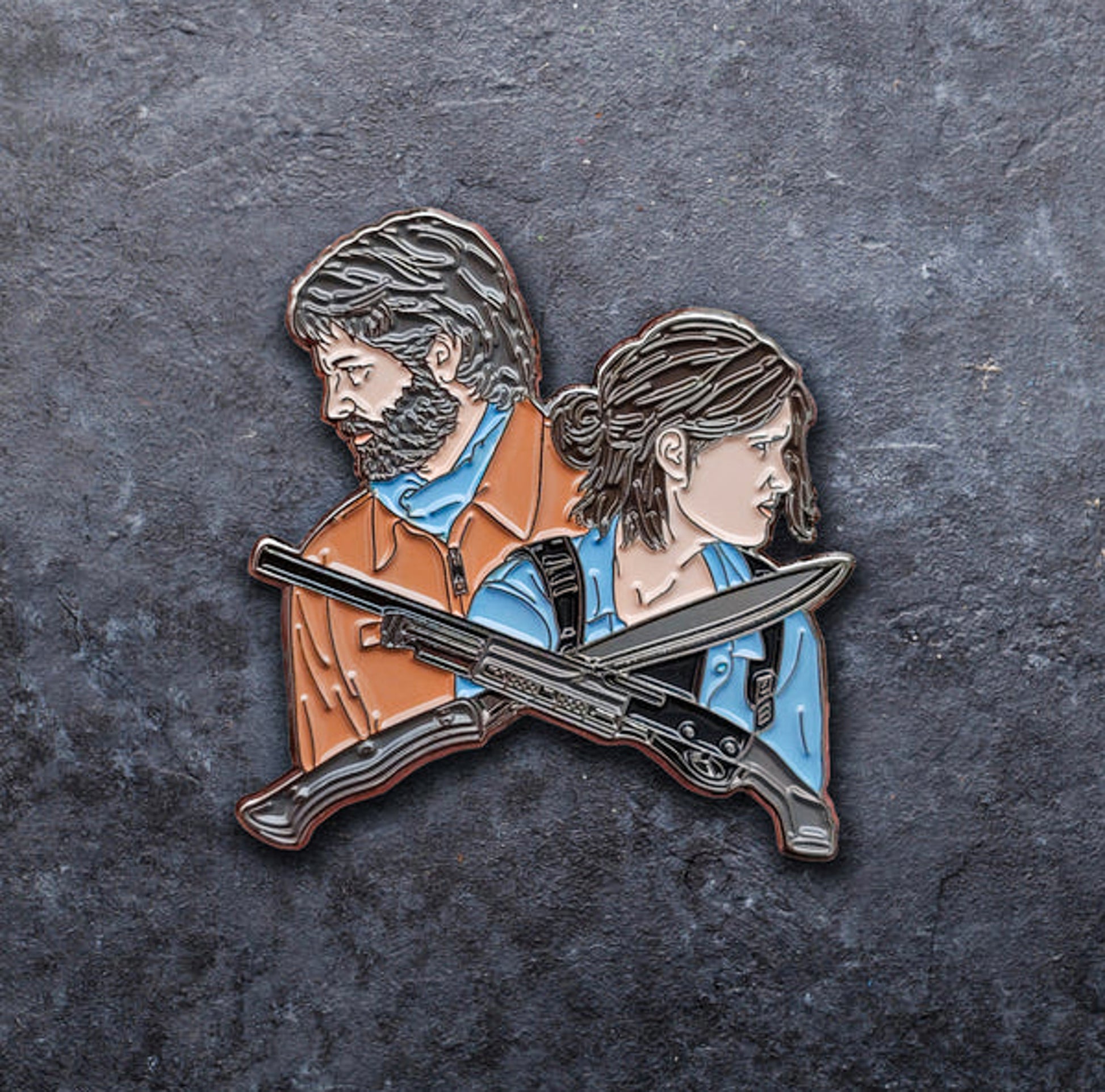 The Last Of Us Part II Ellie & Joel Enamel Pin - Default Title Available at 2Fast2See.co