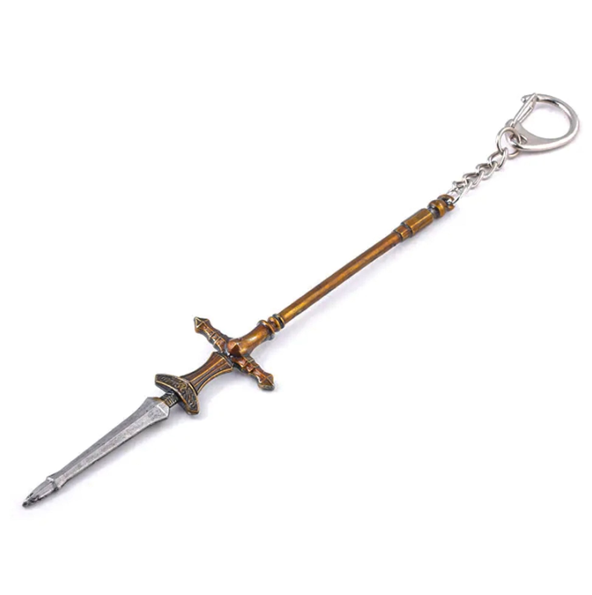 Dark Soul Dragon Serpent-Hunter Spear Metal Weapon Keychain with Clasp - Default Title Available at 2Fast2See.co