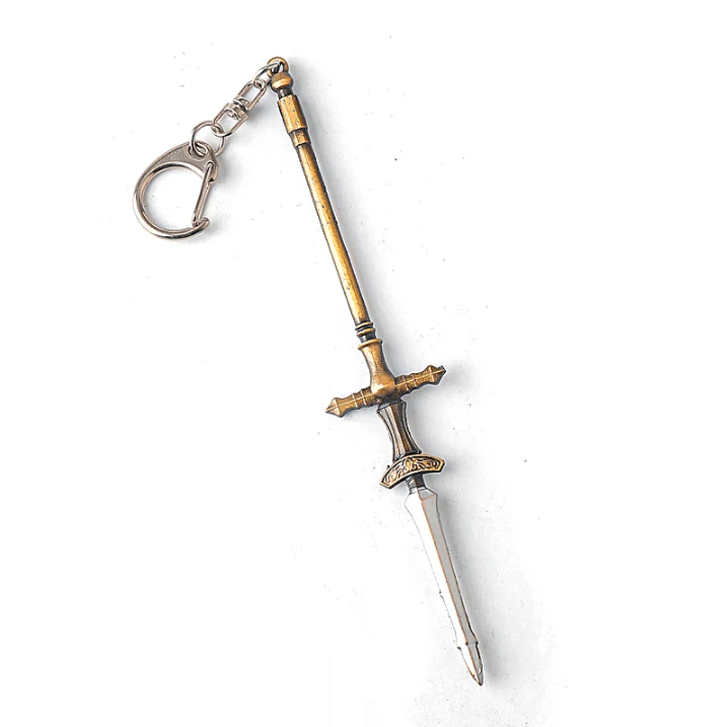 Dark Soul Dragon Serpent-Hunter Spear Metal Weapon Keychain with Clasp - Default Title Available at 2Fast2See.co