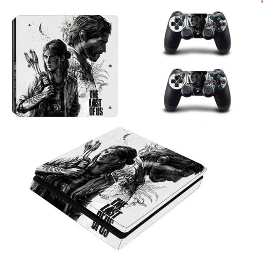 The Last of Us Joel & Tess PS4 Slim Skin Sticker for Console and Controllers